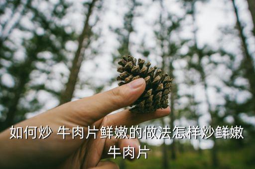 炒牛肉片,牛肉片和辣椒的做法!