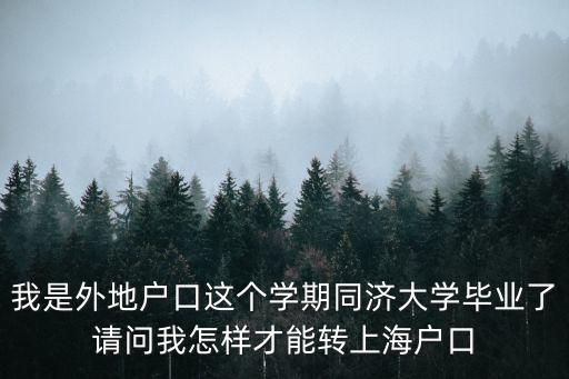 同濟應(yīng)屆畢業(yè)生直接落戶上海，上海同濟大學(xué)的研究生畢業(yè)以后可以成為上海戶口嗎