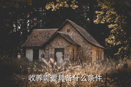 收養(yǎng)需要具備什么條件