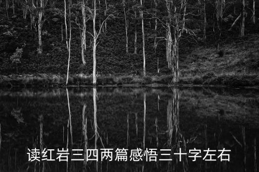 讀紅巖三四兩篇感悟三十字左右