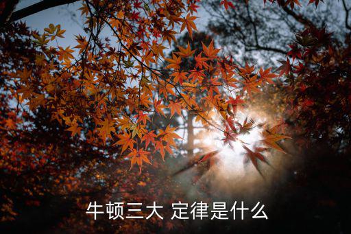 牛頓三大定律是什么,牛頓第一運(yùn)動(dòng)定律揭示物體間相互作用