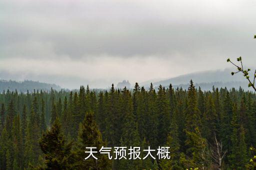 天氣預(yù)報大概