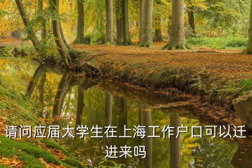 請(qǐng)問(wèn)應(yīng)屆大學(xué)生在上海工作戶(hù)口可以遷進(jìn)來(lái)嗎