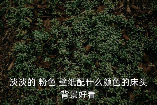 淡淡的 粉色 壁紙配什么顏色的床頭背景好看