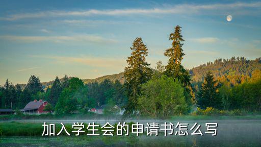 加入學(xué)生會的申請書怎么寫