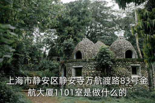 上海市靜安區(qū)靜安寺萬航渡路83號金航大廈1101室是做什么的