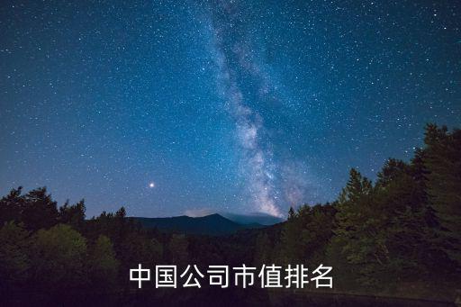 中國公司市值排名