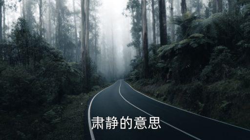  肅靜的意思