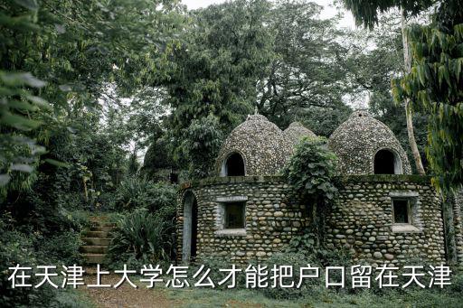 本科落戶天津條件，怎樣才能取得天津戶口