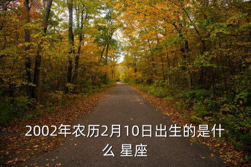 2002年農歷2月10日出生的是什么 星座