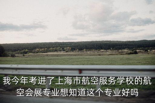 我今年考進了上海市航空服務學校的航空會展專業想知道這個專業好嗎