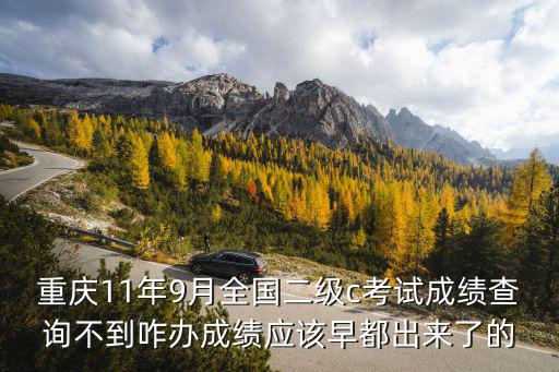 重慶11年9月全國二級c考試成績查詢不到咋辦成績應該早都出來了的