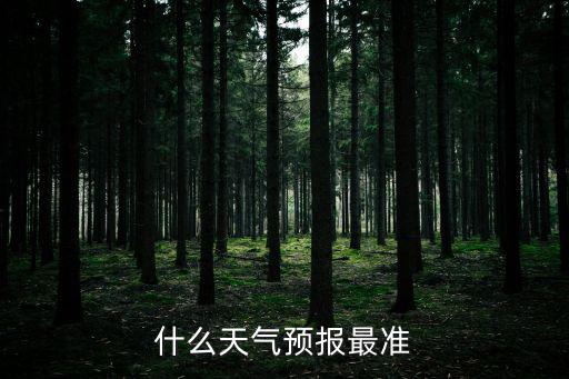 什么天氣預報最準