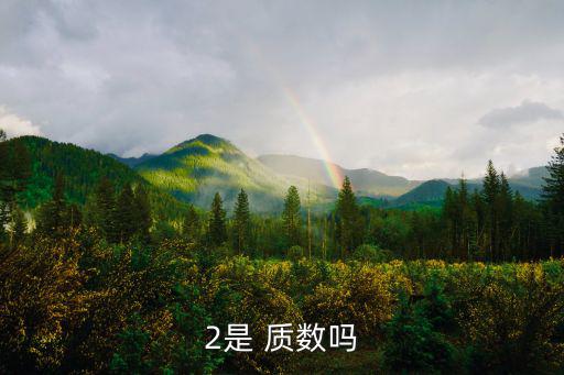 2是 質數嗎