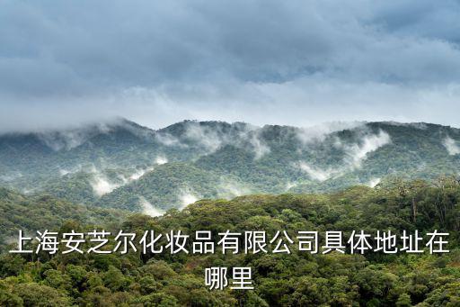 上海安芝爾化妝品有限公司具體地址在哪里