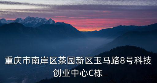 重慶市南岸區茶園新區玉馬路8號科技創業中心C棟