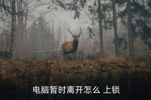  電腦暫時離開怎么 上鎖