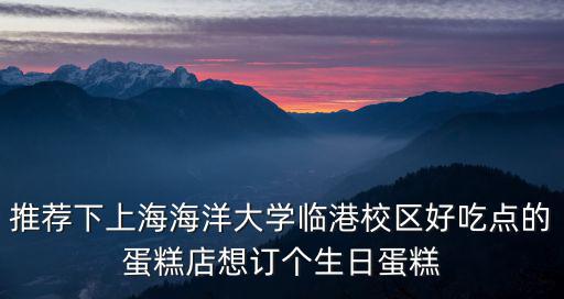 上海市原宗精品沙縣崧泉路店，推薦下上海海洋大學臨港校區好吃點的蛋糕店想訂個生日蛋糕