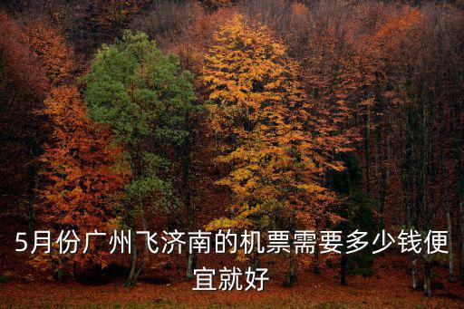 5月份廣州飛濟(jì)南的機(jī)票需要多少錢(qián)便宜就好