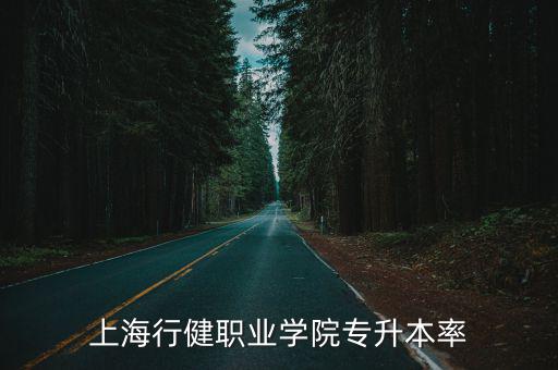 上海行健職業學院專升本率