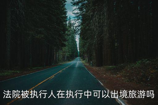 上海市人民法院限制出境，法院被執(zhí)行人在執(zhí)行中可以出境旅游嗎