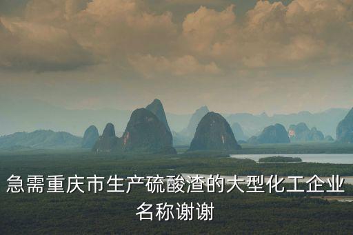 急需重慶市生產(chǎn)硫酸渣的大型化工企業(yè)名稱謝謝