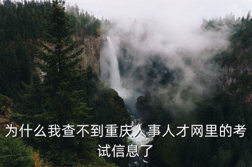 為什么我查不到重慶人事人才網(wǎng)里的考試信息了