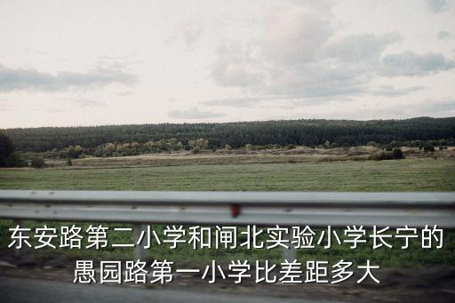 東安路第二小學和閘北實驗小學長寧的愚園路第一小學比差距多大