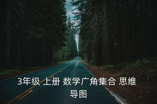 3年級 上冊 數學廣角集合 思維 導圖