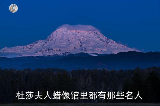 杜莎夫人蠟像館里都有那些名人