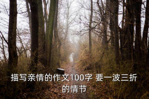 描寫親情的作文100字 要一波三折的情節(jié)