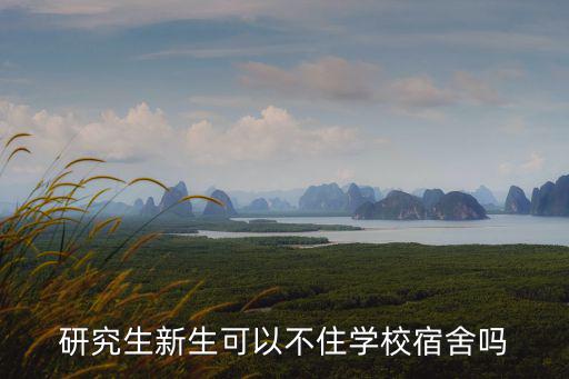 研究生新生可以不住學(xué)校宿舍嗎