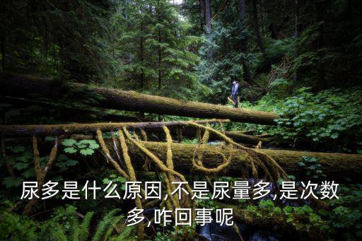 尿多是什么原因,不是尿量多,是次數(shù)多,咋回事呢