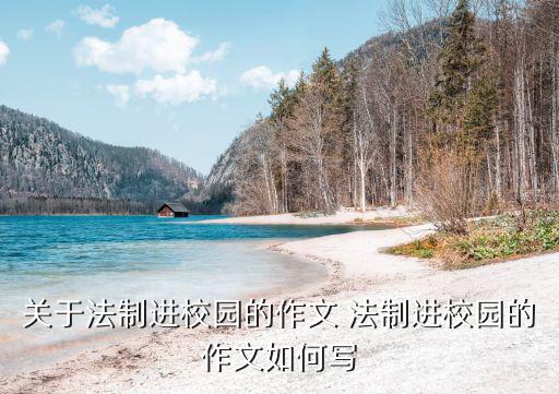 關于法制進校園的作文 法制進校園的作文如何寫