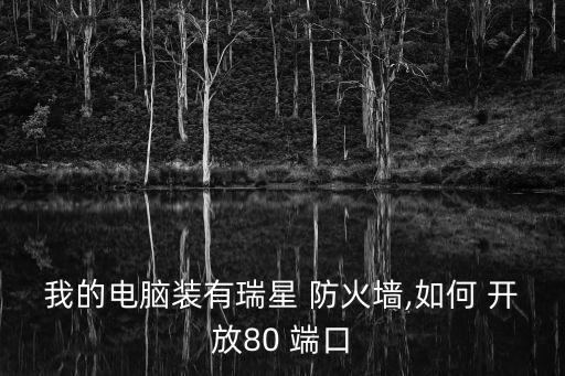 防火墻開放端口,端口同80端口用于www代理服務網頁瀏覽