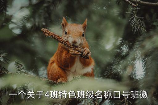 一個關于4班特色班級名稱口號班徽