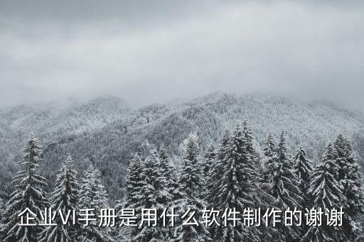 企業(yè)VI手冊是用什么軟件制作的謝謝