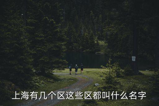 上海有幾個區這些區都叫什么名字