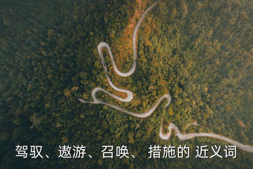 駕馭、遨游、召喚、 措施的 近義詞