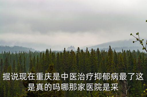 據說現在重慶是中醫治療抑郁病最了這是真的嗎哪那家醫院是采