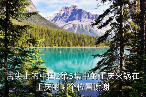 舌尖上的中國2第5集中的重慶火鍋在重慶的哪個位置謝謝