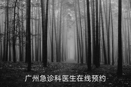 廣州急診科醫(yī)生在線預約