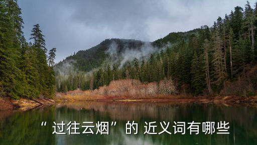“ 過往云煙”的 近義詞有哪些