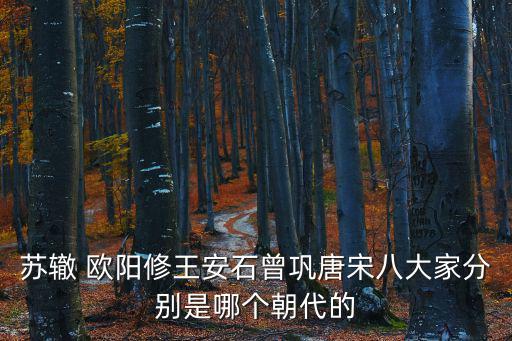 蘇轍 歐陽(yáng)修王安石曾鞏唐宋八大家分別是哪個(gè)朝代的