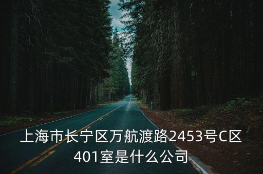 上海市長寧區萬航渡路2453號C區401室是什么公司