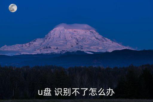 u盤 識別不了怎么辦