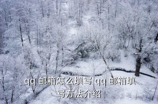  qq 郵箱怎么填寫 qq 郵箱填寫方法介紹