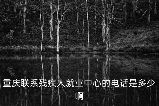 重慶聯(lián)系殘疾人就業(yè)中心的電話是多少啊