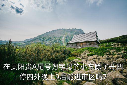 在貴陽貴A尾號為字母的小車除了開四停四外晚上9后能進市區嗎7