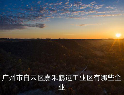 廣州市白云區嘉禾鶴邊工業區有哪些企業
